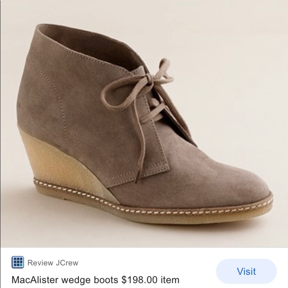 MacAlister J Crew Womens wedge boots winter
